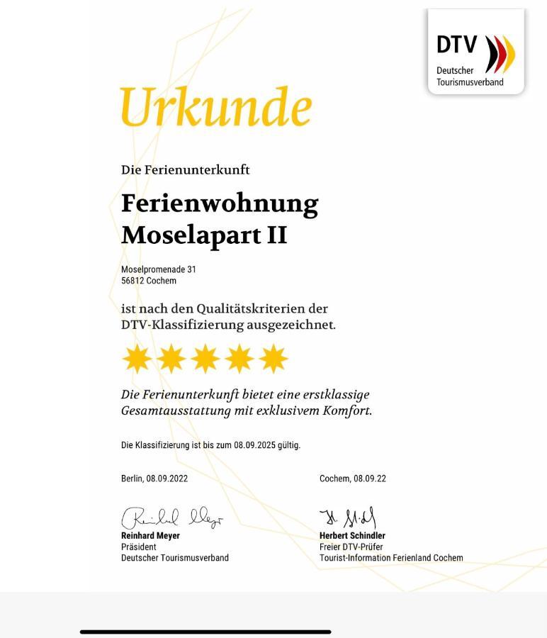 Moselapart Cochem Eksteriør billede